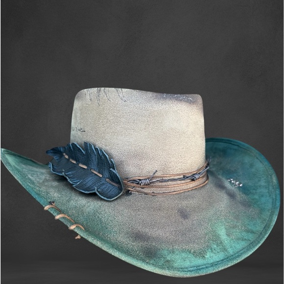 Jelly Roll inspired custom western concert festival hat - Picture 2 of 8